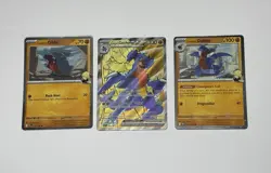 Pokemon Cynthia’s Garchomp Ex 204 Black Star Promo + Gible + Gabite Cosmos Holo - Image 1