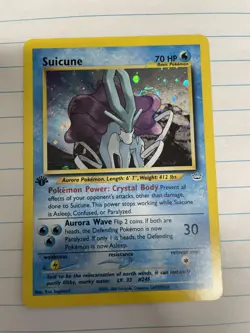 2001 Pokemon Neo Revelation 1st Edition Suicune Holo #14/64 Great Condition!!! - Image 1