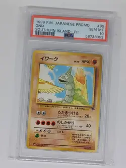 1999 japanese pokemon Southern Island Rainbow Island Onix psa 10 - Image 1