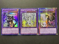 Albion The Sanctifire Dragon + Borreload Furious Dragon + Dragonlord | YuGiOh! - Image 1