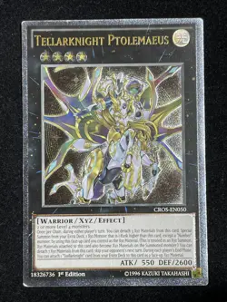 YUGIOH TELLARKNIGHT PTOLEMAEUS ULTIMATE RARE 1ST EDITION GOOD CROS-EN050 - Image 1