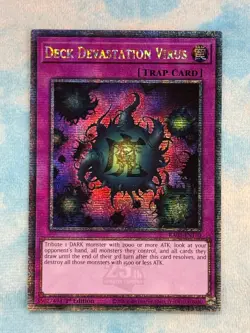 YUGIOH DECK DEVASTATION VIRUS QUARTER CENTURY SECRET RARE NM RA03-EN150 - Image 1