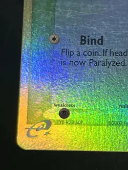 Pokemon Card Ekans 64/100 Reverse Holo EX Sandstorm Foil Vintage WOTC 2003 - Image 5