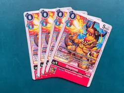 Greymon BT23-008 Playset Hackers' Slumber Digimon Card Game x4 - Image 1