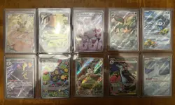 Large Phantasmal Flame Pokemon Card Lot Illustration Rare And Full Art Charizard - Image 1