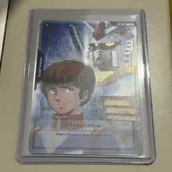 Gundam Card Game Amuro & Gundam RX-78-2 Resource Promo Card RP-003 English - Image 1