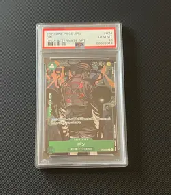 One Piece Card OP03 Gin PSA10 Gem Mint Japanese Parallel】Rare OP3 Ghin Japan TCG - Image 1