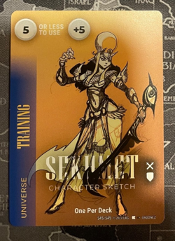 5 Any-Power Universe Training Card Sekhmet 545 OverPower WL Prize Pack Card! - Image 1