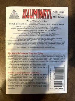 268 CARDS COMMON / UNCOMMON SET UNLIMITED 1995 ILLUMINATI NEW WORLD ORDER INWO - Image 3
