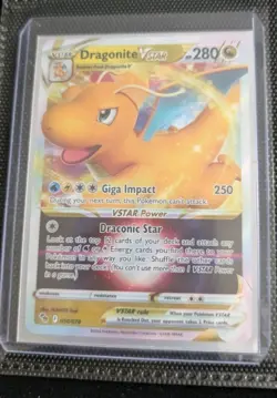 Pokemon TCG Dragonite VSTAR Holo Ultra Rare Card 050/078 Pokemon Go - Image 1
