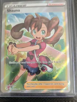 Pokemon TCG Shauna Fusion Strike Holo Card 263/264 Full Art Ultra Rare - Image 1
