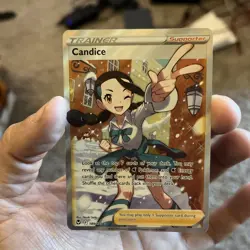 Pokemon TCG English Card Silver Tempest Trainer Candice 189/195 Full Art - Image 1