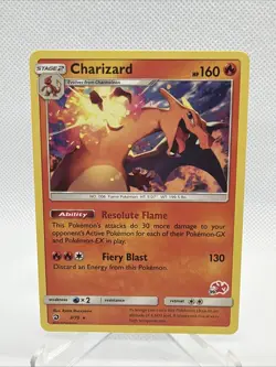 Pokemon Card - Charizard Dragon Majesty 3/70 Battle Academy Stamped SM Promo - Image 1