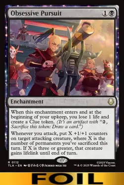 1x - Obsessive Pursuit - FOIL #112 - Avatar: The Last Airbender - NM MTG - Image 1