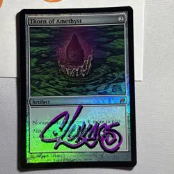 MTG Foil Thorn Of Amethyst Lorwyn Signed By The Artist Chuck Lukacs 2 of 2 - Image 3