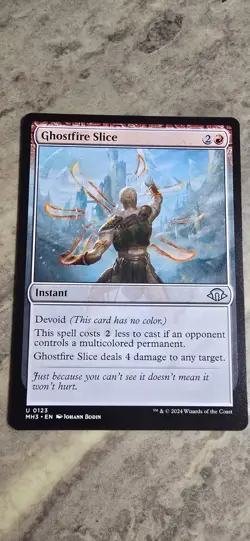 Ghostfire Slice Modern Horizons 3 Regular Instant Uncommon MTG NM - Image 1
