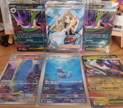 Pokemon Mega Evolution Gengar Ex and Lillie’s Determination SR, AR 6 cards lot - Image 1