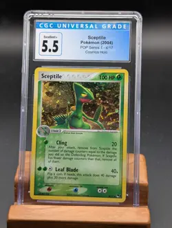 2004 Pokemon POP Series 1 Sceptile Holo #4 CGC 5.5 - Image 1