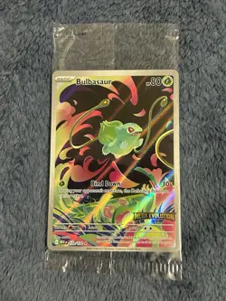 Pokemon BULBASAUR 133/132 - Mega Evolution ILLUSTRATION RARE - BOX TOPPER SEALED - Image 1