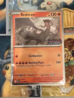Pokemon Phantasmal Flames Reshiram Stamped Promo sealed - Image 1