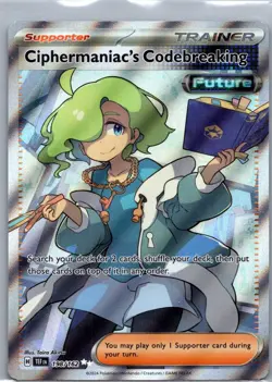 Ciphermaniac's Codebreaking 198/162 ULTRA RARE SV: Temporal Forces Holo Pokemon - Image 1