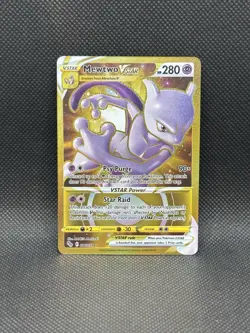 Mewtwo VSTAR 086/078 Gold Secret Rare Holo Pokemon Go Pokemon TCG - Image 1