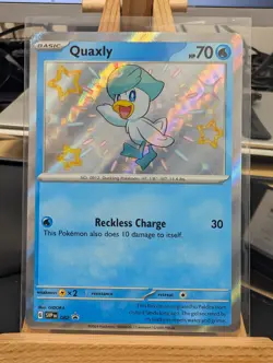 Quaxly SVP 082 Black Star Promo Pokemon TCG Scarlet & Violet Paldean Fates - Image 1