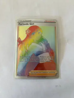 Pokemon TCG Furisode Girl Silver Tempest 205/195 Holo Secret Rare - Image 1