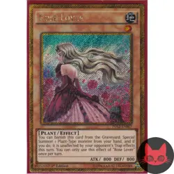 Yugioh Rose Lover PGL2-EN003 Gold Secret Rare 1st Edition NM - Image 1
