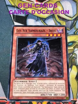 CARTE Yu Gi Oh LES SIX SAMOURAIS - IROU SDWA-FR008 1ere edition - Image 1