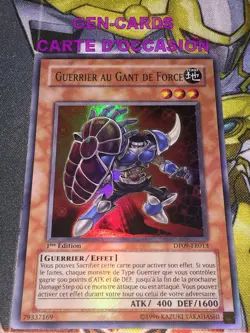 CARTE Yu Gi Oh GUERRIER AU GANT DE FORCE DP09-FR013 1ere edition - Image 1