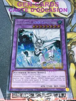 CARTE Yu Gi Oh ZERO ABSOLU, HEROS ELEMENTAIRE BLC1-FR0004 SCELLEE - Image 1
