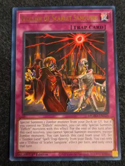 Eldlixir of Scarlet Sanguine MGED-EN125 Maximum Gold Rare NM 1st Ed Yugioh - Image 1