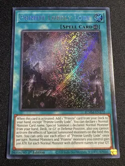 Yu-Gi-Oh! TCG Primite Lordly Lode BLMM-EN172 SECRET RARE Near Mint Holo 1st Ed - Image 1
