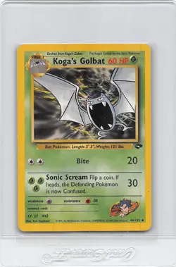 KOGA’S GOLBAT 46/132 - Gym Challenge - VINTAGE WOTC Pokemon Card - MP - Image 1