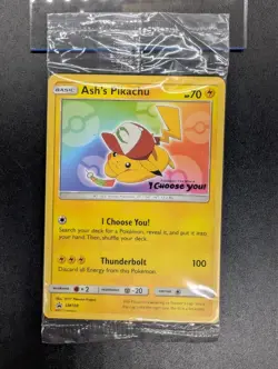 Pokemon Ash's Pikachu - SM108 - Promo Choose You Movie Card SEALED - Image 1