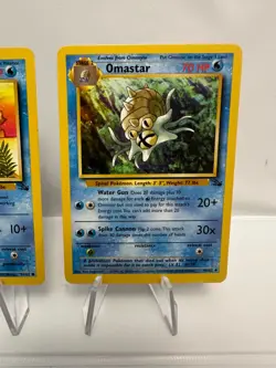 Omanyte 52/62 & Omastar 40/62 - Fossil - Pokemon TCG 2 Card Lot MP/LP - Image 3
