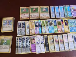 Pokemon Mixed Card Lot Including 3 Shadowless Hitmanchan Vintage Base Set Fossil - Image 2