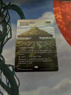 The Banyan Tree - The Great Henge Borderless MTG Avatar 41 M NM Card in Hand - Image 1