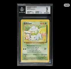 Reserved Bulbasaur & Ivysaur Italian BGS 9 Graded Cards Pair Duo Lot - Image 1