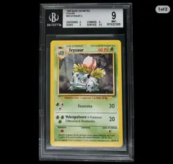 Reserved Bulbasaur & Ivysaur Italian BGS 9 Graded Cards Pair Duo Lot - Image 2