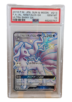 Alolan Ninetales GX PSA 10 213/150 Ultra Shiny GX Japanese Pokemon Card Full Art - Image 1