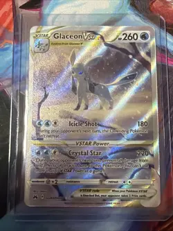 Pokemon TCG Crown Zenith Galarian Gallery Glaceon VSTAR Holo Card GG40/GG70 - Image 1
