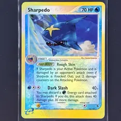 Sharpedo 22/109 Ex Ruby & Sapphire Reverse Holo Rare Pokemon Card 2003 Water DMG - Image 1