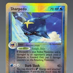 Sharpedo 22/109 Ex Ruby & Sapphire Reverse Holo Rare Pokemon Card 2003 Water DMG - Image 3