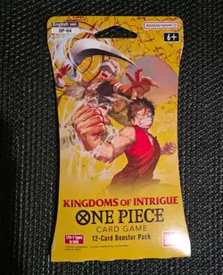 One Piece TCG Kingdoms Of Intrigue 12-Card Booster Pack Lot of 5!!! - Image 1