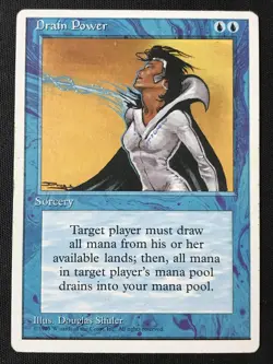 MTG Fourth Edition #67 Drain Power MP-HP - Image 1
