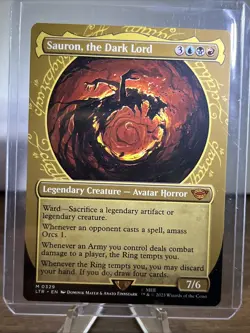 Sauron, the Dark Lord Showcase Mythic, Lord of the Rings LOTR MTG - Unplayed - Image 1