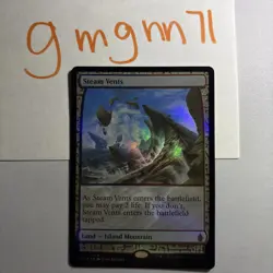 MTG Foil Steam Vents Zendikar Expeditions 1 Of 2 - Image 1