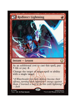 Magic the Gathering MTG TLA Redirect Lightning 151 Regular Near Mint - Image 1
